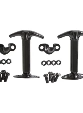 Hood Catch Kit 55-95 Wrangler YJ/CJ Black Smittybilt                                     - 7601 - Image 2