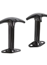 Hood Catch Kit 55-95 Wrangler YJ/CJ Black Smittybilt                                     - 7601 - Image 2