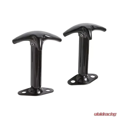 Hood Catch Kit 55-95 Wrangler YJ/CJ Black Smittybilt - 7601