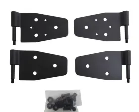 Smittybilt Door Hinges 87-06 Wrangler Black Smittybilt