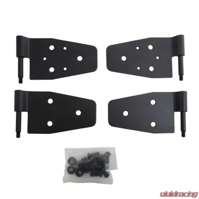 Smittybilt Door Hinges 87-06 Wrangler Black Smittybilt - 7641