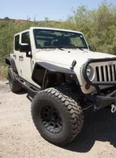 Smittybilt SRC Rock Sliders 07-18 JK Wrangler 4 DR Steel Black Textured Powder Coat Smittybilt                                     - 76634 - Image 5