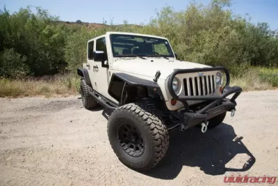 Smittybilt SRC Rock Sliders 07-18 JK Wrangler 4 DR Steel Black Textured Powder Coat Smittybilt - 76634