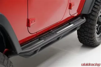 Smittybilt SRC Rock Sliders 07-18 JK Wrangler 4 DR Steel Black Textured Powder Coat Smittybilt - 76634