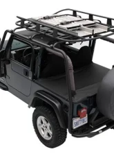 SRC Roof Rack 07-18 Wrangler JK 4 DR 300 Lb Rating Black Textured Smittybilt                                     - 76717 - Image 3