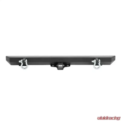 SRC Classic Rear Bumper W/D Rings 76-06 Wrangler CJ/TJ/TJ/LJ Black Textured Smittybilt - 76750D
