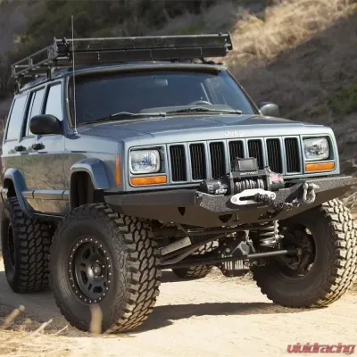 XRC Front Bumper 84-01 Cherokee XJ Black Textured Smittybilt - 76810