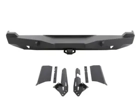 Smittybilt XRC Rear Bumper W/Hitch 84-01 Cherokee XJ Black Textured Smittybilt