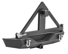 Smittybilt XRC Tire Carrier For Jeep JK Fits XRC Rear Bumper 07-18 Jeep JK Wrangler Black Powdercoat Smittybilt