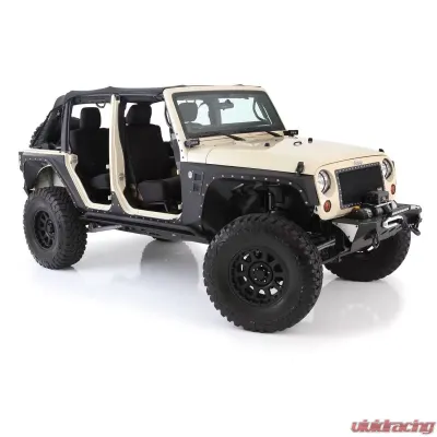 Smittybilt XRC Rear Corner Guards 07-18 Wrangler JK 4DR Black Textured Smittybilt - 76882