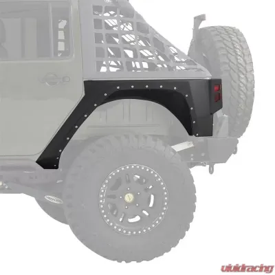 Smittybilt XRC Rear Corner Guards 07-18 Wrangler JK 4DR Black Textured Smittybilt - 76882