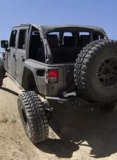 Smittybilt XRC Rear Corner Guards 07-18 Wrangler JK 4DR Black Textured Smittybilt                                     - 76882 - Image 5