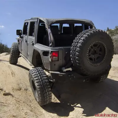 Smittybilt XRC Rear Corner Guards 07-18 Wrangler JK 4DR Black Textured Smittybilt - 76882