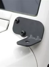 Light Mount Windshield Hinge Bracket 07-18 Wrangler JK Black Smittybilt                                     - 7690 - Image 2