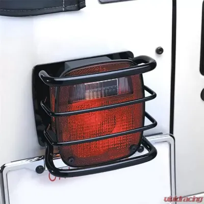 Euro Tail Light Guards 76-06 Wrangler CJ/YJ/TJ/LJ Black Smittybilt - 8660