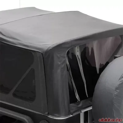 Smittybilt Soft Top 07-09 Wrangler JK 2 DR OEM Replacement W/Tinted Windows Black Diamond Smittybilt - 9070235
