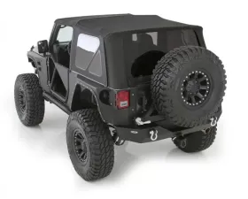 Smittybilt Soft Top 10-18 Wrangler JK 2 DR OEM Replacement W/Tinted Windows Black Diamond Smittybilt