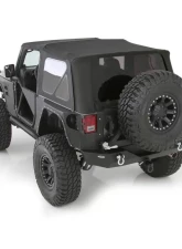 Smittybilt Soft Top 10-18 Wrangler JK 2 DR OEM Replacement W/Tinted Windows Black Diamond Smittybilt                                     - 9075235 - Image 4