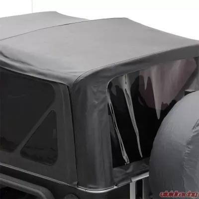 Smittybilt Soft Top 10-18 Wrangler JK 2 DR OEM Replacement W/Tinted Windows Black Diamond Smittybilt - 9075235