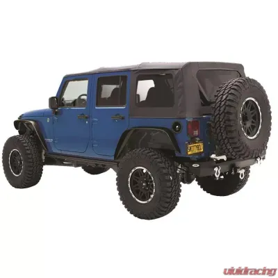 Smittybilt Soft Top 07-09 Wrangler JK 4 DR OEM Replacement W/Tinted Windows Black Diamond Smittybilt - 9080235