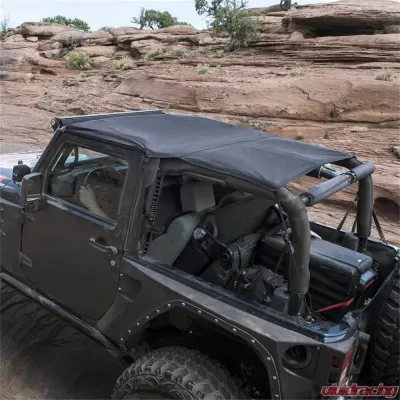Smittybilt Extended Soft Top 07-09 Wrangler JK 2 DR Black Diamond Smittybilt - 94135
