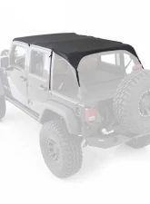 Smittybilt Extended Soft Top 10-18 Wrangler JK 4 DR Black Diamond Smittybilt                                     - 94635 - Image 2