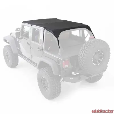 Smittybilt Extended Soft Top 10-18 Wrangler JK 4 DR Black Diamond Smittybilt - 94635