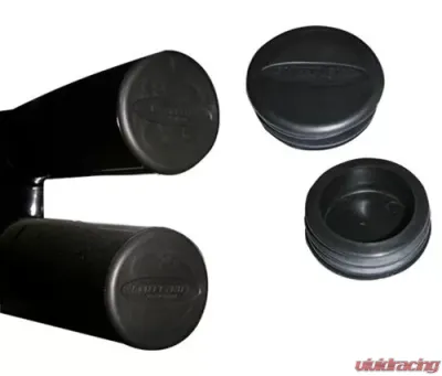 Smittybilt Tubular Bumper End Caps 3 Inch Tube Pair Black Smittybilt - TA25