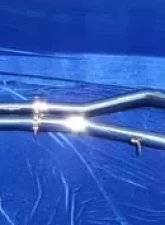 Motordyne True Dual X Pipe Exhaust System w/ 4.5" Blue Rolled Tips Infiniti G35 03-08                                     - MD-004/008 - Image 5