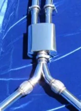 Motordyne True Dual X Pipe Exhaust System With 4.5" Blue Rolled Tips Infiniti G35 2003-2007                                     - MD-004-02/008 - Image 2