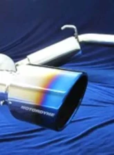 Motordyne True Dual X Pipe Exhaust System With 4.5" Blue Rolled Tips Infiniti G35 2003-2007                                     - MD-004-02/008 - Image 5