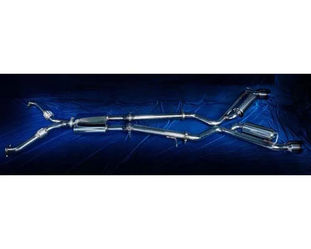 Motordyne Shockwave Exhaust With 4.5" Blue Rolled Tips Infiniti Q60 | G37 2009-2018 - MD-042