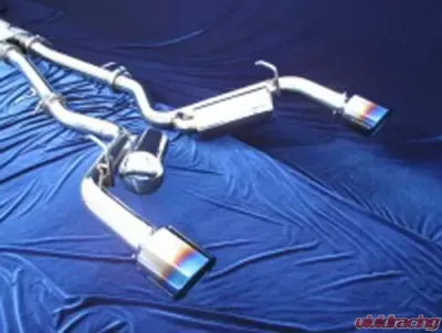 Motordyne Shockwave Exhaust With 4.5" Blue Rolled Tips Infiniti Q60 | G37 2009-2018 - MD-042
