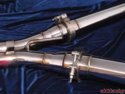 Motordyne Exhaust With 4.5" Blue Rolled Tips Nissan Maxima 09-17 - MD-023