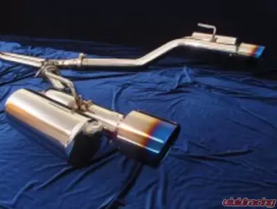 Motordyne Exhaust With 4.5" Blue Rolled Tips Nissan Maxima 09-17 - MD-023