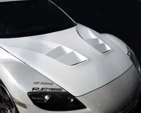 RE Amemiya Carbon AD D1 Bonnet Mazda RX-8 03-11
