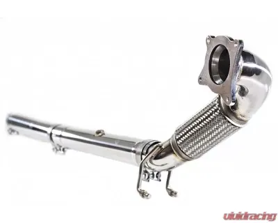 CTS Turbo Stainless Steel Downpipe with High Flow Catalytic Converter Audi A3 | Volkswagen 2.0T 2006+ - CTS-EXH-DP-0001-CAT