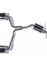 CTS Turbo Stainless Steel Catback Dual Exhaust Audi A4 2.0T B8 09-14                                     - CTS-EXH-CB-0013 - Image 6