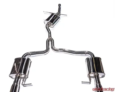CTS Turbo Stainless Steel Catback Dual Exhaust Audi A4 2.0T B8 09-14 - CTS-EXH-CB-0013