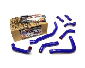HPS Blue Reinforced Silicone Coolant Hose Complete kit (8pc) for front radiator + rear engine for Toyota 90-99 MR2 3SGTE Turbo