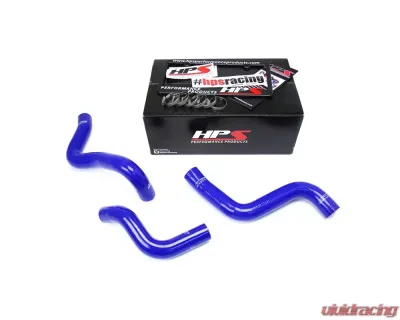 HPS Blue Reinforced Silicone Radiator Hose Kit (3pcs Set) Coolant for Mazda 04-11 RX8 - 57-1634-BLUE