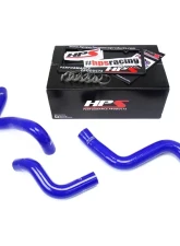 HPS Blue Reinforced Silicone Radiator Hose Kit (3pcs Set) Coolant for Mazda 04-11 RX8                                     - 57-1634-BLUE - Image 2