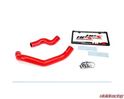 HPS Performance Products Red Silicone Radiator Hose Kit for 1989-1994 Nissan Skyline GTR R32 RB26DETT - 57-1729-RED