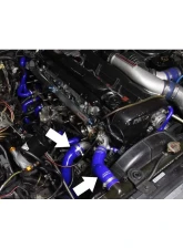 HPS Performance Products Red Silicone Radiator Hose Kit for 1989-1994 Nissan Skyline GTR R32 RB26DETT                                     - 57-1729-RED - Image 3