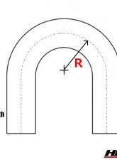 HPS Performance Products High Temp 1.5" ID 4-ply Silicone 180 Degree U Bend Elbow Coupler Hose Black                                     - HTSEC180-150-BLK - Image 3