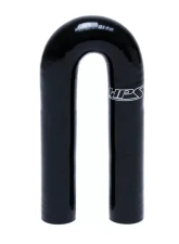 HPS Performance Products High Temp 1.5" ID 4-ply Silicone 180 Degree U Bend Elbow Coupler Hose Black                                     - HTSEC180-150-BLK - Image 4