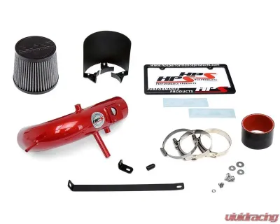 HPS Performance Shortram Air Intake Kit for 2012-2017 Toyota Camry 2.5L 4Cyl, Red, Aluminum - 827-524R