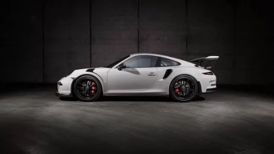 TechArt Rear Spoiler Winglet Glossy Carbon Fiber for Porsche 991 GT3 RS 2014-2016                                     - 091.121.890.009G - Image 2
