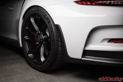 TechArt Rear Spoiler Winglet Glossy Carbon Fiber for Porsche 991 GT3 RS 2014-2016 - 091.121.890.009G