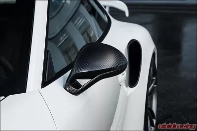 TechArt Matte Carbon Fiber Side Mirror Kit for Porsche 981 Boxster 2013-2016 - 091.121.851.009